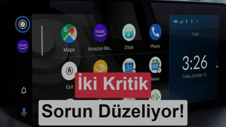 Android Auto 17.4 bağlantı kopma hatalarını gideriyor