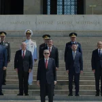 Cumhurbaşkanı Erdoğan YAŞ öncesi Anıtkabir’de Atatürk Anıtı’na çelenk sundu