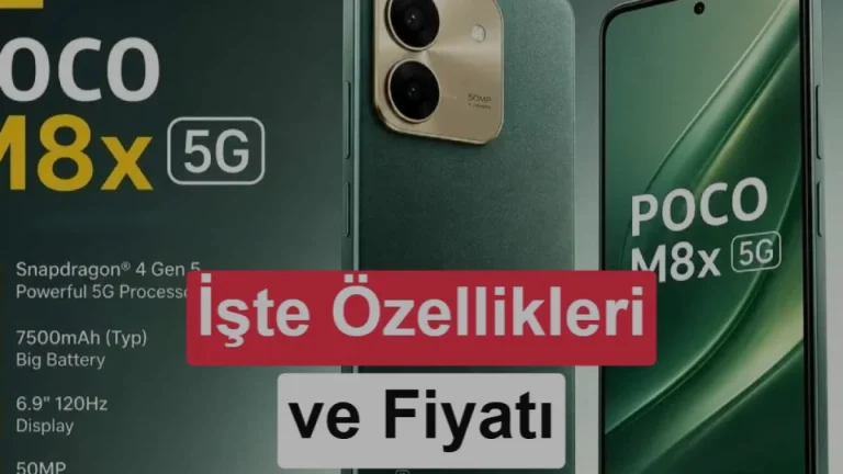 Poco M8x 5G tanıtıldı 7.900 mAh batarya ve Snapdragon 4 Gen 5