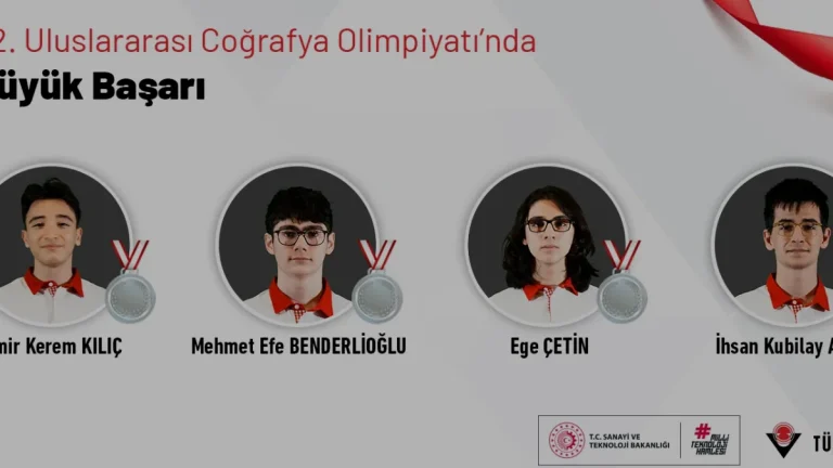 Türk öğrenciler 22 Uluslararası Coğrafya Olimpiyatı’ndan 4 gümüşle döndü